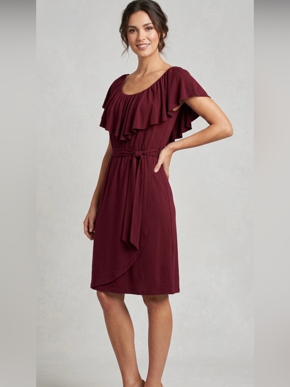 $352 ABS by Allen Schwartz off the shoulder Cocktail Dress